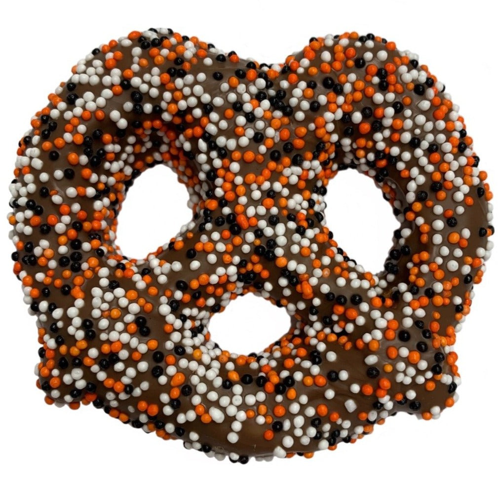 Halloween Nonpareil Pretzel